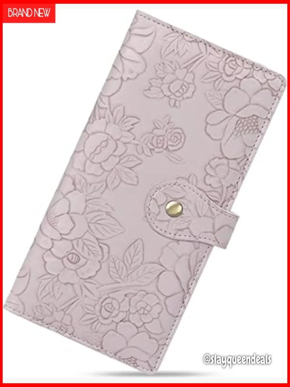 Slim RFID Blocking Vegan Leather Wallet with Zipper Pocket